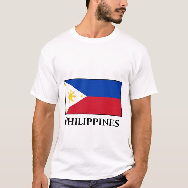 T-shirt Le drapeau philippin (Devant)