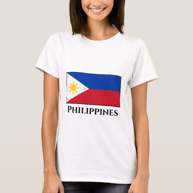 T-shirt Le drapeau philippin (Devant)