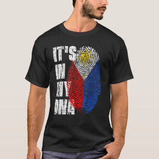 T-shirt Le drapeau philippin de My Dna Philippines