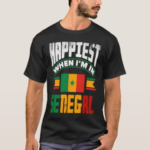 T-shirt Le Drapeau Sénégalais Du Sénégal Est Le Plus Heure