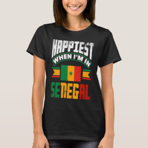 T-shirt Le Drapeau Sénégalais Du Sénégal Est Le Plus Heure