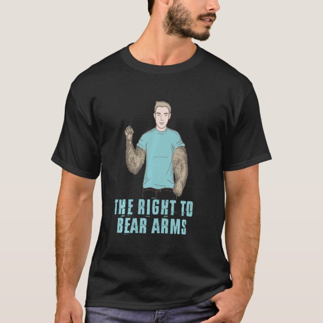 T-shirt Le droit d'porter des armes Drôle 2ème amendement  (Devant)