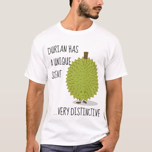 T-shirt Le durian a un personnage de dessin animé unique (Devant)