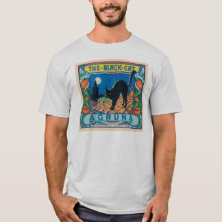 T-shirt Le Étiquette Vintage Cat Agruna Black Cat