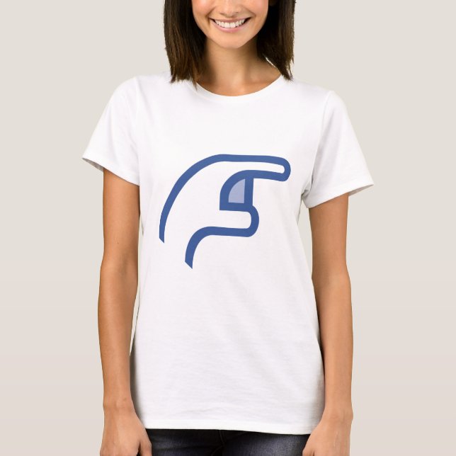 T-shirt le facebook ME POUSSENT (Devant)