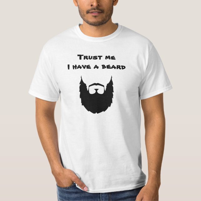 T-shirt Le Faites-moi confiance i ont une barbe (Devant)
