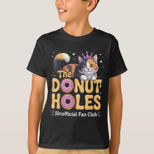 T-shirt Le Fan Club Donut Holes Mème de Chat Drôle Donut