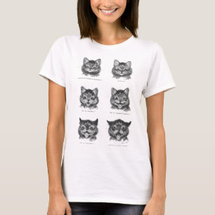 T-shirt Le Fantastique visage du chat, Louis Wain
