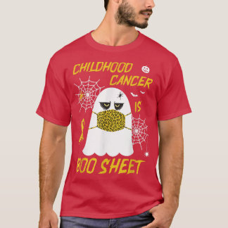 T-shirt Le Fantôme Amusant Halloween Cancer de l'Enfance E