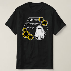 T-shirt le fantôme caché du tournesol club pour personnes 