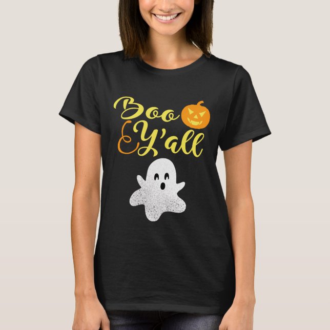 T-shirt Le fantôme d'Halloween Boo Y'all (Devant)