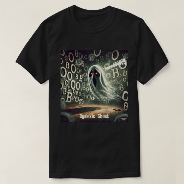 T-shirt Le fantôme dyslexique (Design devant)