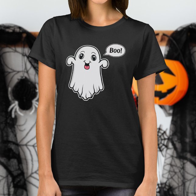 T-shirt Le Fantôme Mignon Qui Essaie D'Être Effrayant Dit  (Fun design for Halloween time, for example.)