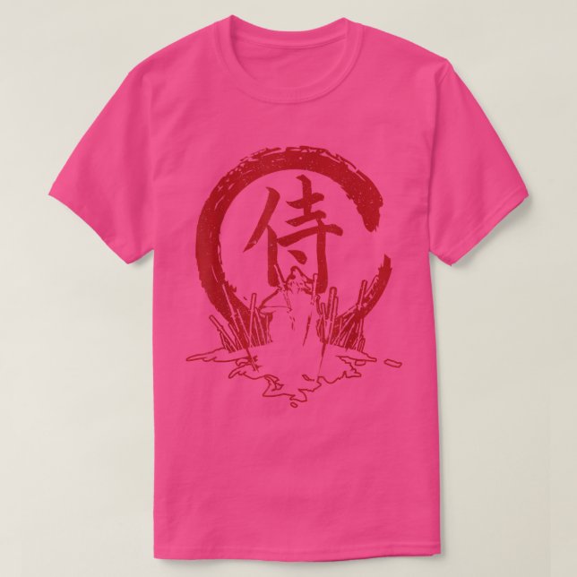 T-shirt Le fantôme Samurai Mask Warrior Samurai Swords Bus (Design devant)