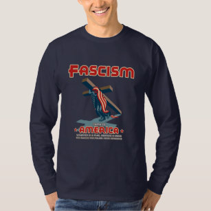 T-shirt Le fascisme est venu enveloppé