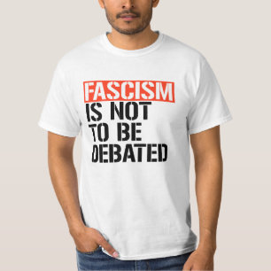 T-shirt Le fascisme ne doit pas être débattu