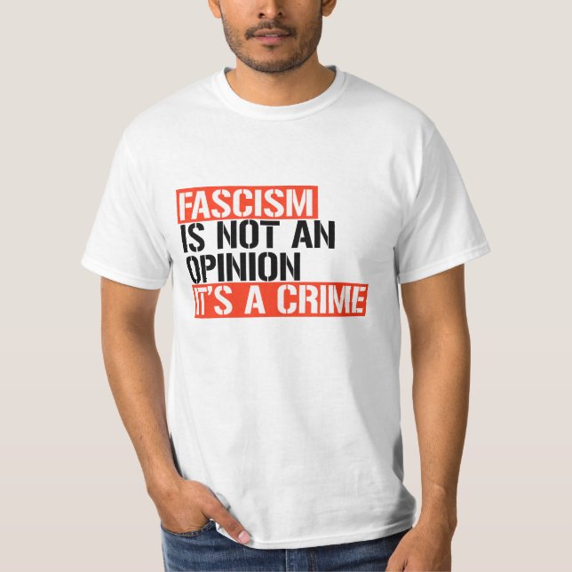 T-shirt Le fascisme n'est pas une opinion (Devant)