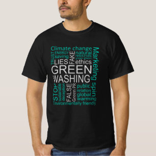 T-shirt Le Faux Lavage Vert Ment À La Tromperie