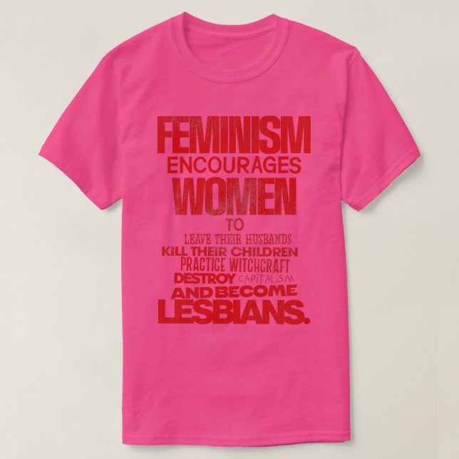 T-shirt Le féminisme encourage les femmes (Design devant)