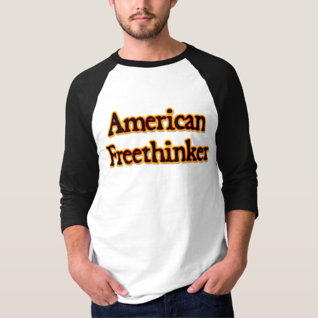 T-shirt Le feu américain de libre penseur (Devant)
