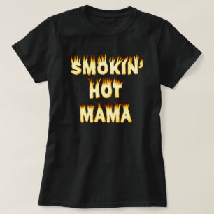 T-shirt Le feu chaud de maman de jour de maman mères de