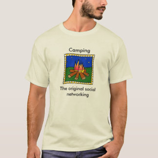 T-shirt le feu de camp le réseau social original…