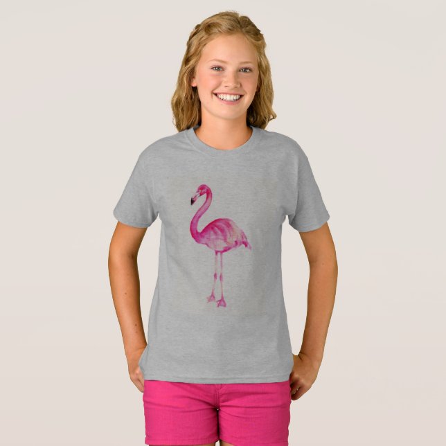 T-shirt Le flamant rose (Devant entier)