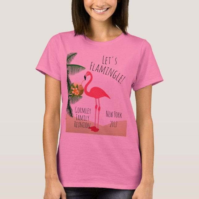 T-shirt Le Flamant rose nous a laissés des femmes de la (Devant)