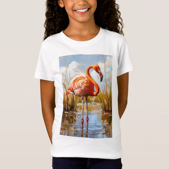 T-Shirt Le Flamant rose sauvage (Devant)