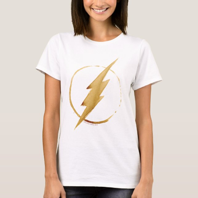 T-shirt Le Flash | Emblème de la poitrine jaune (Devant)