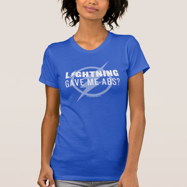 T-shirt Le Flash | "La foudre m'a donné des abs ?" (Devant)
