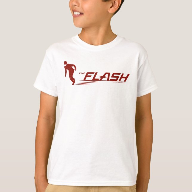 T-shirt Le Flash | Logo du nom du super héros (Devant)
