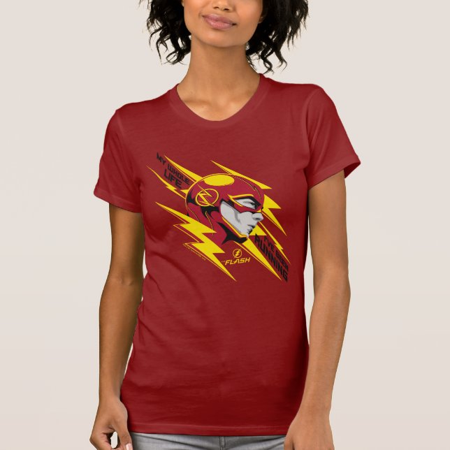 T-shirt Le Flash | Toute ma vie j'ai couru (Devant)