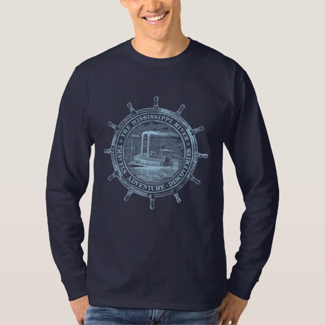 T-shirt Le fleuve Mississippi. Voyages. Aventure. (Devant)