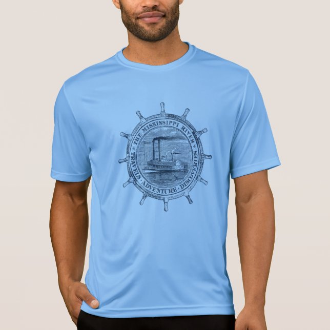 T-shirt Le fleuve Mississippi. Voyages. Aventure. (Devant)