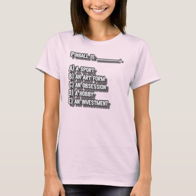 T-shirt Le flipper est… (Devant)