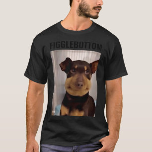 T-shirt Le fond de chien derrière les cierges Mèmes amus