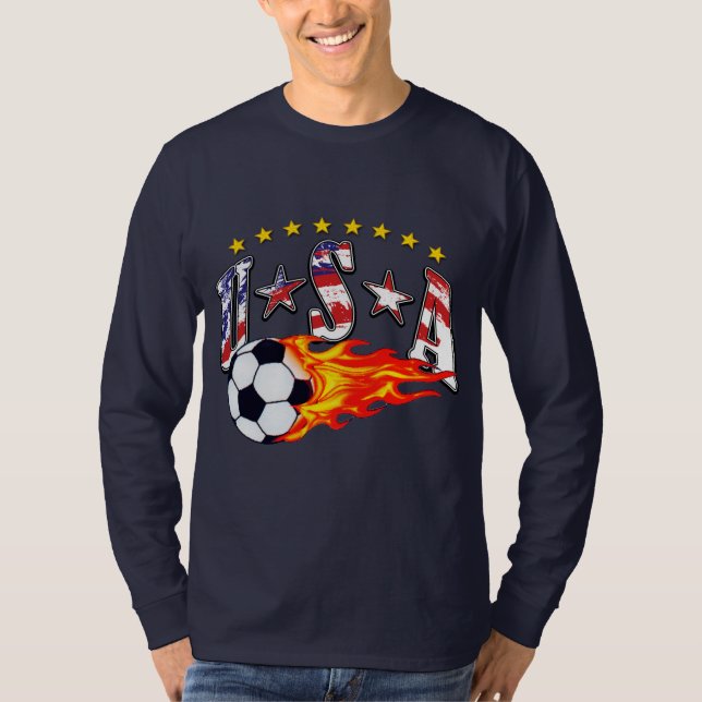 T-shirt Le football 2010 des Etats-Unis (Devant)