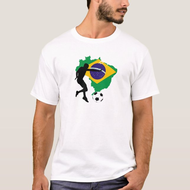 T-shirt Le football 5540 du Brésil (Devant)