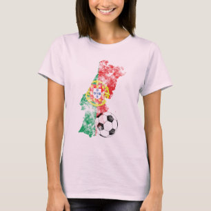 T-shirt Le football affligé du Portugal
