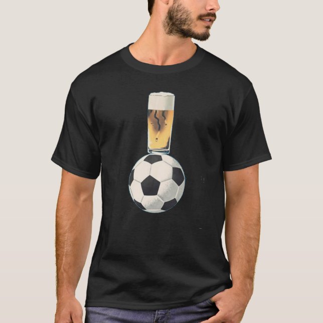 T-shirt Le football + Bière (Devant)
