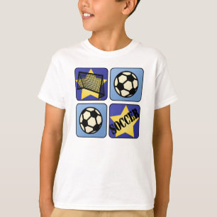 T-shirt Le football bleu