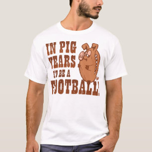 T-shirt Le football d'années de porc