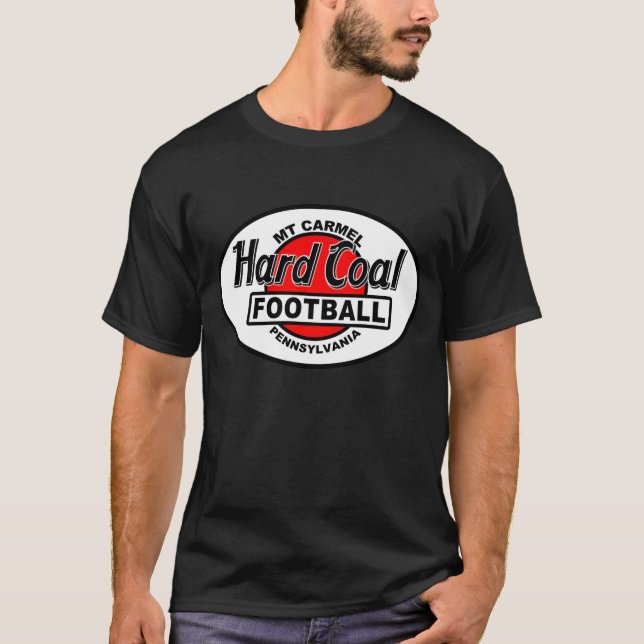T-shirt Le football de houille - bâti Carmel, PA (Devant)