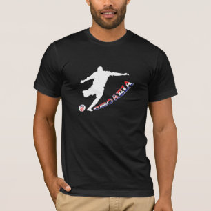 T-shirt Le football de la Croatie