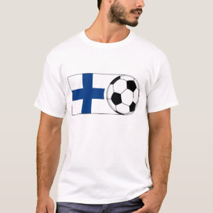 T-shirt Le football de la Finlande