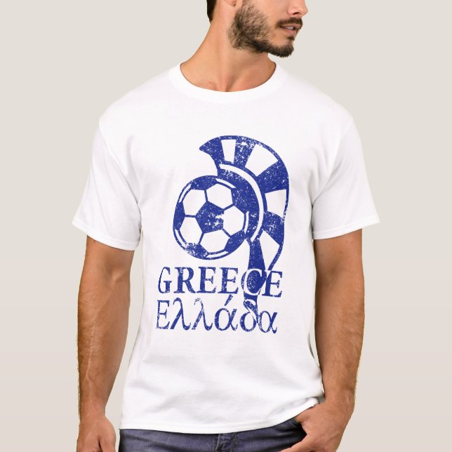 T-shirt Le football de la Grèce (Devant)