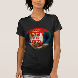 T-shirt Le football de la Serbie