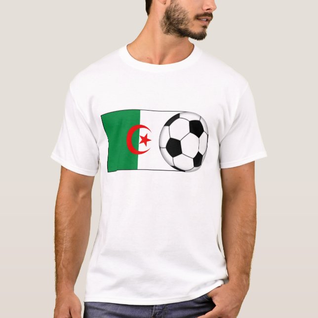 T-shirt Le football de l'Algérie (Devant)