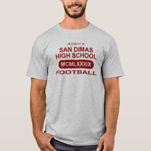 T-shirt Le football de lycée de San Dimas